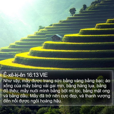 Ê-xê-ki-ên 16:13 VIE Bible Verse Image