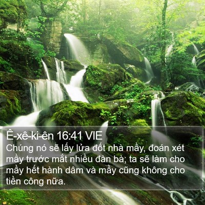 Ê-xê-ki-ên 16:41 VIE Bible Verse Image