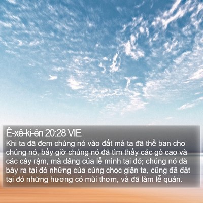 Ê-xê-ki-ên 20:28 VIE Bible Verse Image