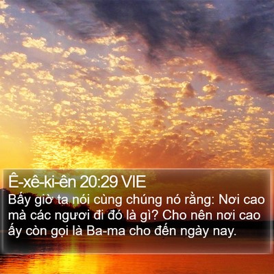 Ê-xê-ki-ên 20:29 VIE Bible Verse Image