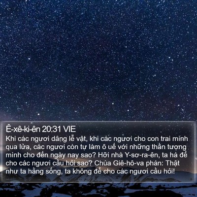Ê-xê-ki-ên 20:31 VIE Bible Verse Image