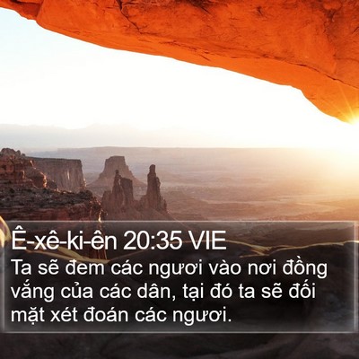 Ê-xê-ki-ên 20:35 VIE Bible Verse Image