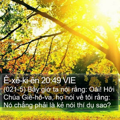 Ê-xê-ki-ên 20:49 VIE Bible Verse Image