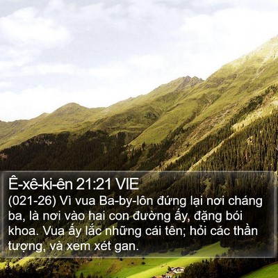 Ê-xê-ki-ên 21:21 VIE Bible Verse Image