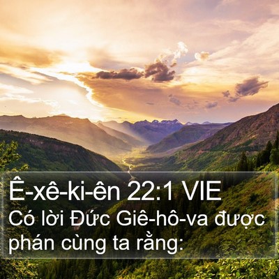 Ê-xê-ki-ên 22:1 VIE Bible Verse Image