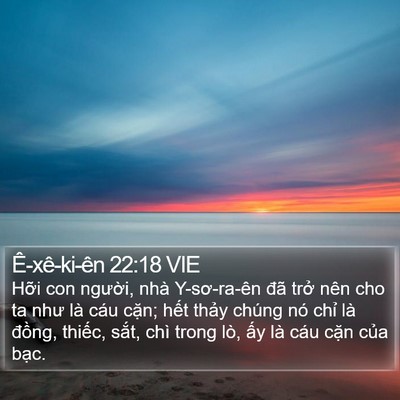 Ê-xê-ki-ên 22:18 VIE Bible Verse Image