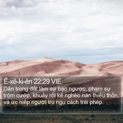 Ê-xê-ki-ên 22:29 VIE Bible Verse Image