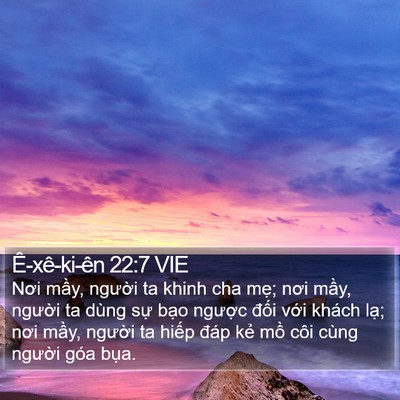 Ê-xê-ki-ên 22:7 VIE Bible Verse Image