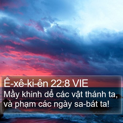 Ê-xê-ki-ên 22:8 VIE Bible Verse Image