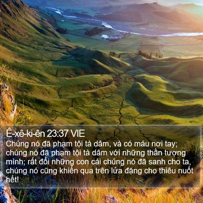 Ê-xê-ki-ên 23:37 VIE Bible Verse Image