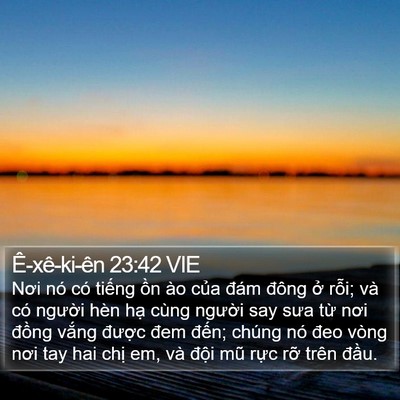 Ê-xê-ki-ên 23:42 VIE Bible Verse Image