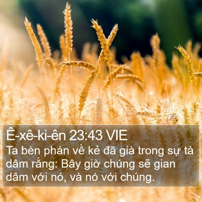 Ê-xê-ki-ên 23:43 VIE Bible Verse Image