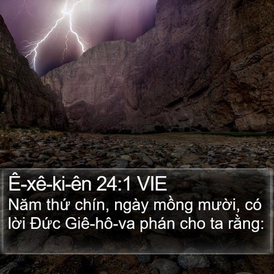 Ê-xê-ki-ên 24:1 VIE Bible Verse Image
