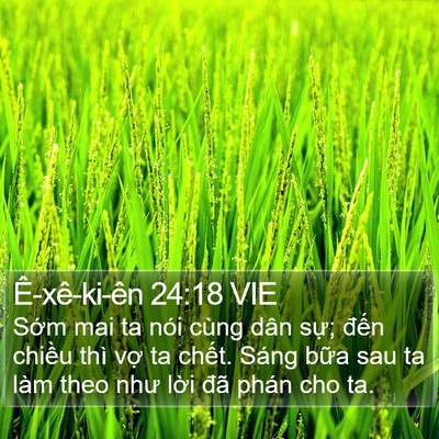 Ê-xê-ki-ên 24:18 VIE Bible Verse Image