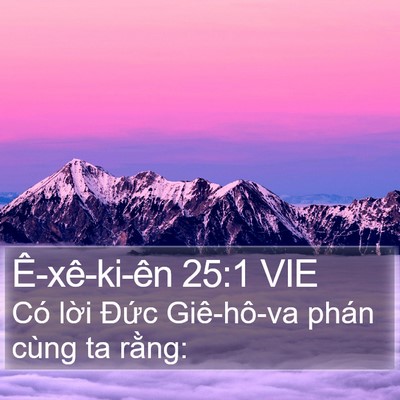 Ê-xê-ki-ên 25:1 VIE Bible Verse Image