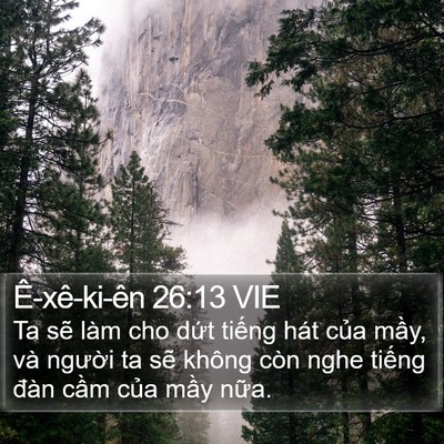 Ê-xê-ki-ên 26:13 VIE Bible Verse Image