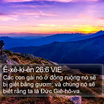 Ê-xê-ki-ên 26:6 VIE Bible Verse Image