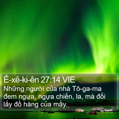 Ê-xê-ki-ên 27:14 VIE Bible Verse Image