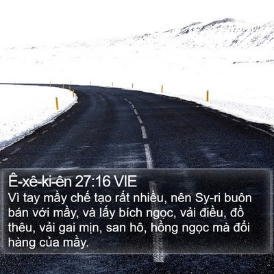 Ê-xê-ki-ên 27:16 VIE Bible Verse Image