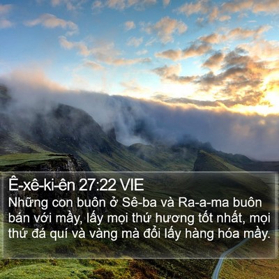 Ê-xê-ki-ên 27:22 VIE Bible Verse Image