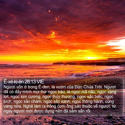 Ê-xê-ki-ên 28:13 VIE Bible Verse Image