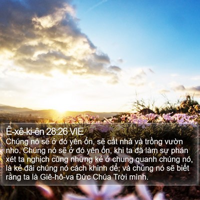 Ê-xê-ki-ên 28:26 VIE Bible Verse Image