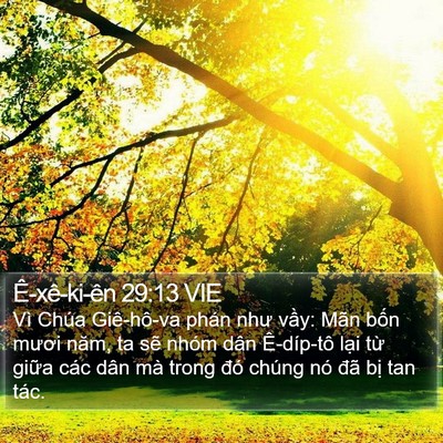 Ê-xê-ki-ên 29:13 VIE Bible Verse Image