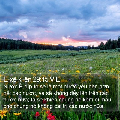 Ê-xê-ki-ên 29:15 VIE Bible Verse Image