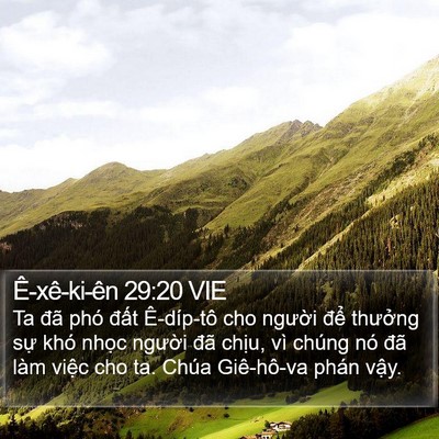 Ê-xê-ki-ên 29:20 VIE Bible Verse Image