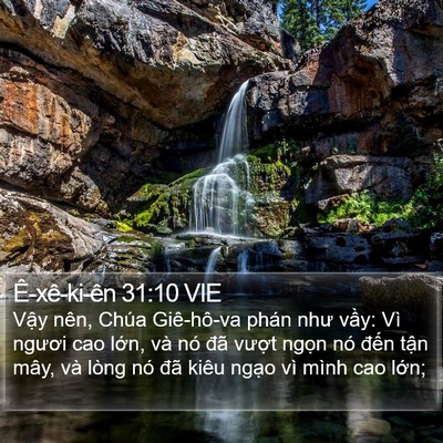 Ê-xê-ki-ên 31:10 VIE Bible Verse Image