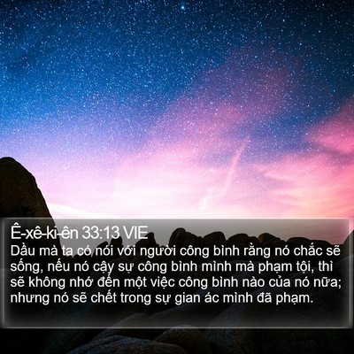 Ê-xê-ki-ên 33:13 VIE Bible Verse Image