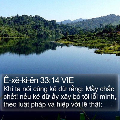 Ê-xê-ki-ên 33:14 VIE Bible Verse Image