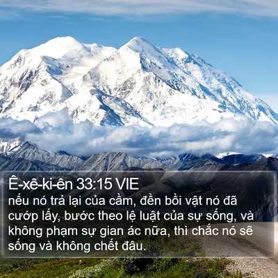 Ê-xê-ki-ên 33:15 VIE Bible Verse Image