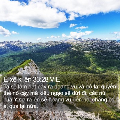Ê-xê-ki-ên 33:28 VIE Bible Verse Image