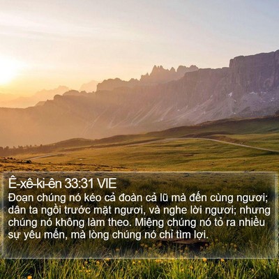 Ê-xê-ki-ên 33:31 VIE Bible Verse Image