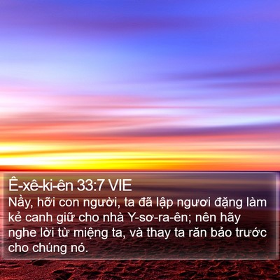 Ê-xê-ki-ên 33:7 VIE Bible Verse Image