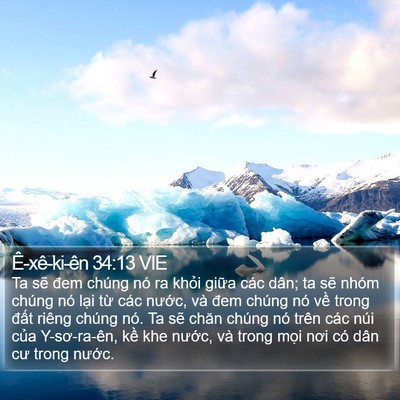 Ê-xê-ki-ên 34:13 VIE Bible Verse Image
