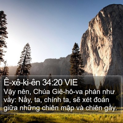 Ê-xê-ki-ên 34:20 VIE Bible Verse Image