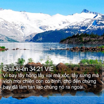 Ê-xê-ki-ên 34:21 VIE Bible Verse Image