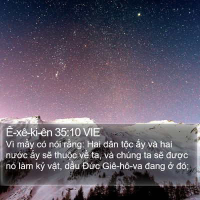 Ê-xê-ki-ên 35:10 VIE Bible Verse Image