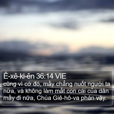 Ê-xê-ki-ên 36:14 VIE Bible Verse Image