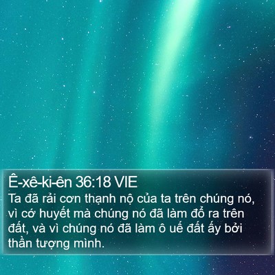 Ê-xê-ki-ên 36:18 VIE Bible Verse Image