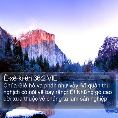 Ê-xê-ki-ên 36:2 VIE Bible Verse Image