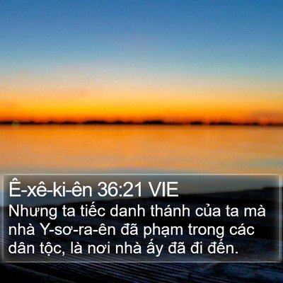 Ê-xê-ki-ên 36:21 VIE Bible Verse Image