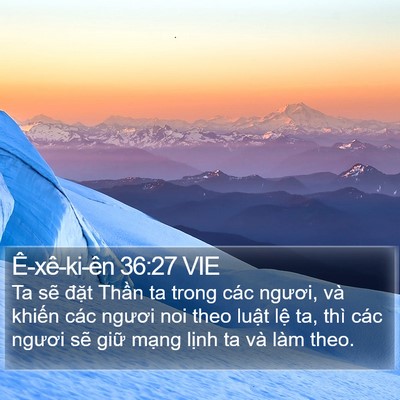 Ê-xê-ki-ên 36:27 VIE Bible Verse Image