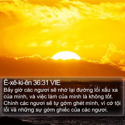 Ê-xê-ki-ên 36:31 VIE Bible Verse Image