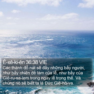 Ê-xê-ki-ên 36:38 VIE Bible Verse Image