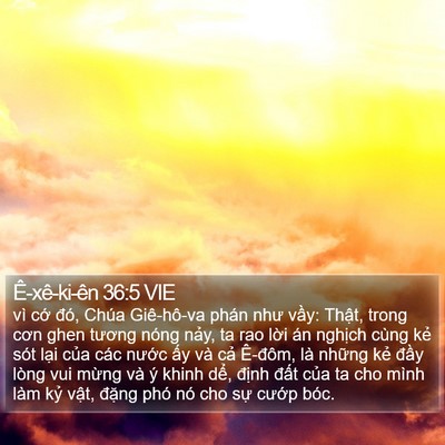 Ê-xê-ki-ên 36:5 VIE Bible Verse Image