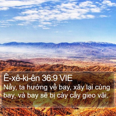 Ê-xê-ki-ên 36:9 VIE Bible Verse Image