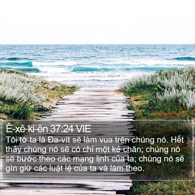 Ê-xê-ki-ên 37:24 VIE Bible Verse Image